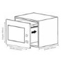 GRADE A3 - Heavy cosmetic damage - ElectrIQ EIQMOCBI25 25L Frameless Built-in digital combi Microwav