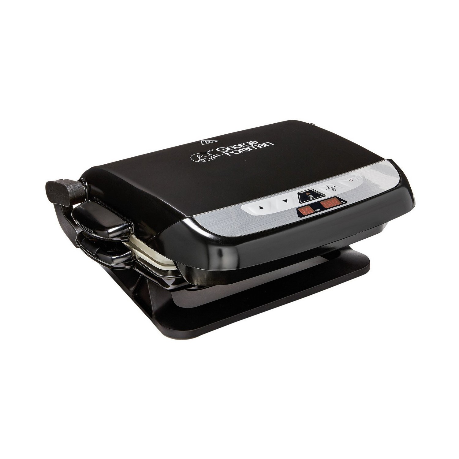Evolve Black Foreman 21610 Electric Griddle With Deep Pan Dish