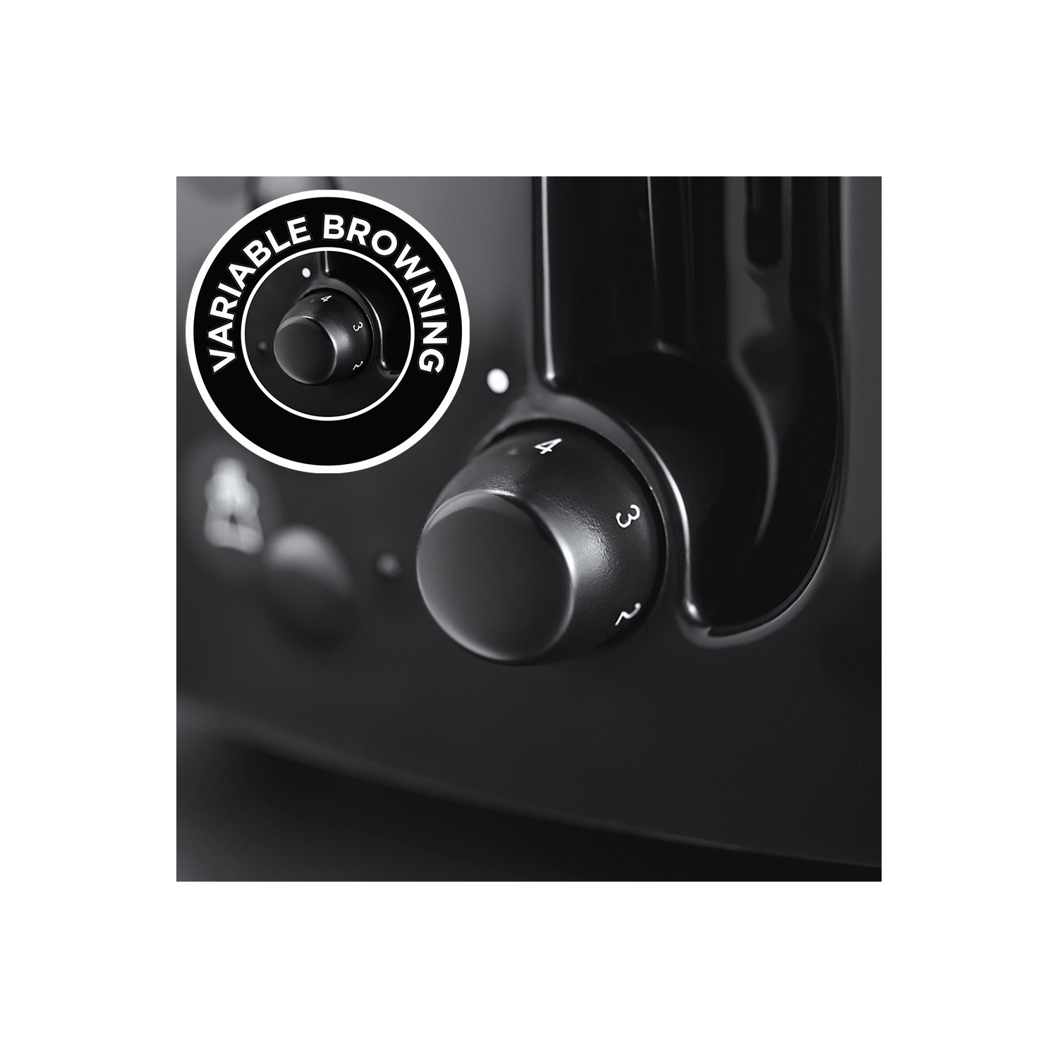 Russell Hobbs 21651 Textures 4 Slice Toaster Black Appliances Direct