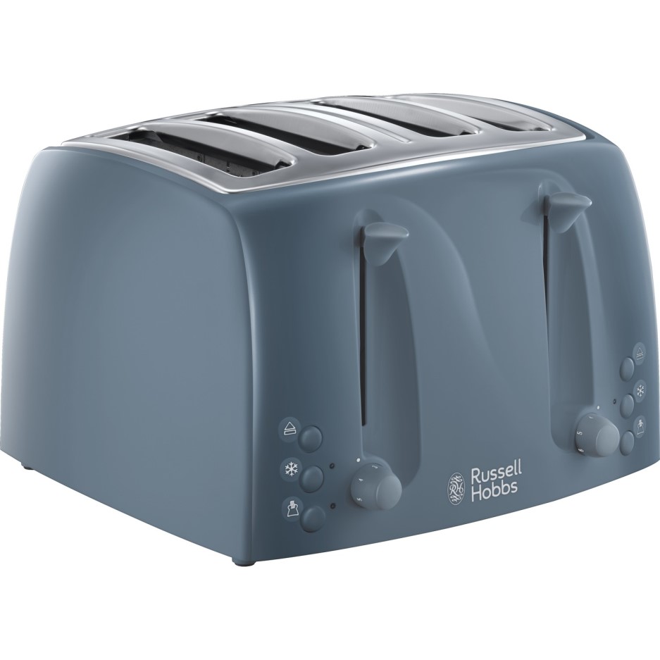 Russell Hobbs 21654 Textures 4 Slice Toaster Grey Appliances Direct