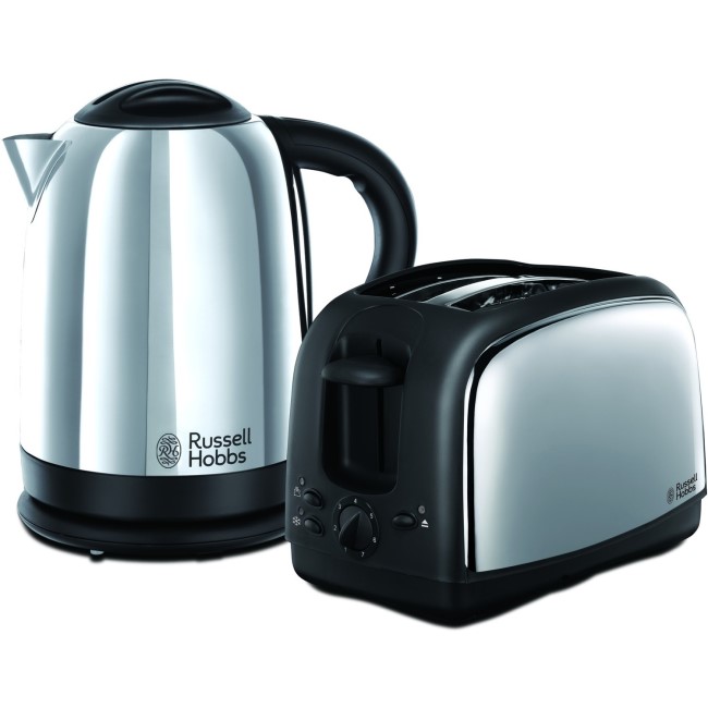 Russell Hobbs 21830 Lincoln Kettle & Toaster Set - Stainless Steel