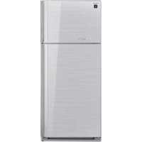 GRADE A1 - As new but box opened - Sharp SJGC700VSL 80x185cm Frost Free Top Mount Freestanding Fridge Freezer Silver