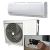 GRADE A3 - electriQ 12000 BTU Panasonic Powered Quick Connector Wall Mounted Split Air Conditioner with Heat Pump 4 mete