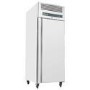 Hamoki Premium GN650TN Single Door Upright Refrigerator Stainless Steel 620ltr - Ventilated Cooling GN2/1 Fitted Castors