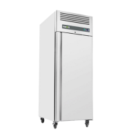 Hamoki GN600BT Single Door Upright Commercial Freezer - Stainless Steel - 415ltr - Fitted Castors