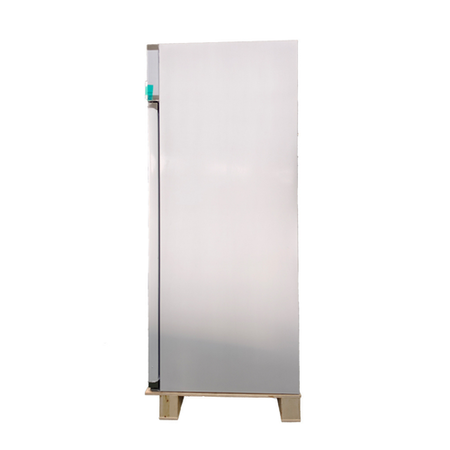 Hamoki GN1410TN Double Door Stainless Steel Refrigerator - 1375ltr Gross Capacity - GN2/1 - Fitted Castors