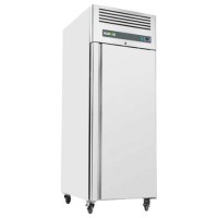 Hamoki GN600BT Single Door Upright Commercial Freezer - Stainless Steel - 415ltr - Fitted Castors
