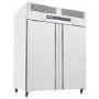 Hamoki GN1200TN Double Upright Refrigerator Stainless Steel 935ltr Gross Capacity Fitted Castors