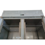 Hamoki GN1200TN Double Upright Refrigerator Stainless Steel 935ltr Gross Capacity Fitted Castors