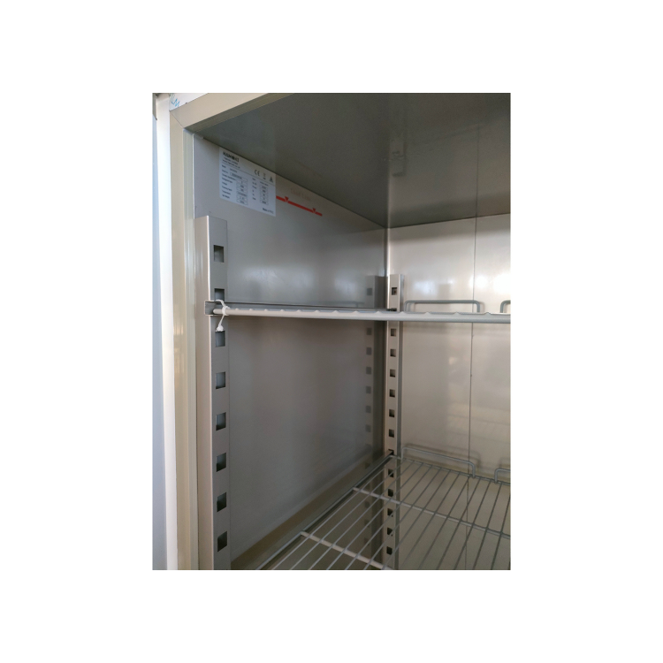 Hamoki GN1200TN Double Upright Refrigerator Stainless Steel 935ltr Gross Capacity Fitted Castors