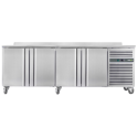 221013 Hamoki GN4100TN 4 Door Refrigerated Counter With Castors 700mm Depth GN Compatible 564ltr