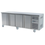 Hamoki GN4100TN 4 Door Refrigerated Counter With Castors 700mm Depth 564ltr