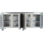 Hamoki GN4100TN 4 Door Refrigerated Counter With Castors 700mm Depth 564ltr