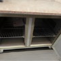 Hamoki PZ2600 - 2 Door Refrigerated Pizza Prep Counter with Granite Worktop and Fitted Castors - 800mm Deep - 380ltr Gross Volume 