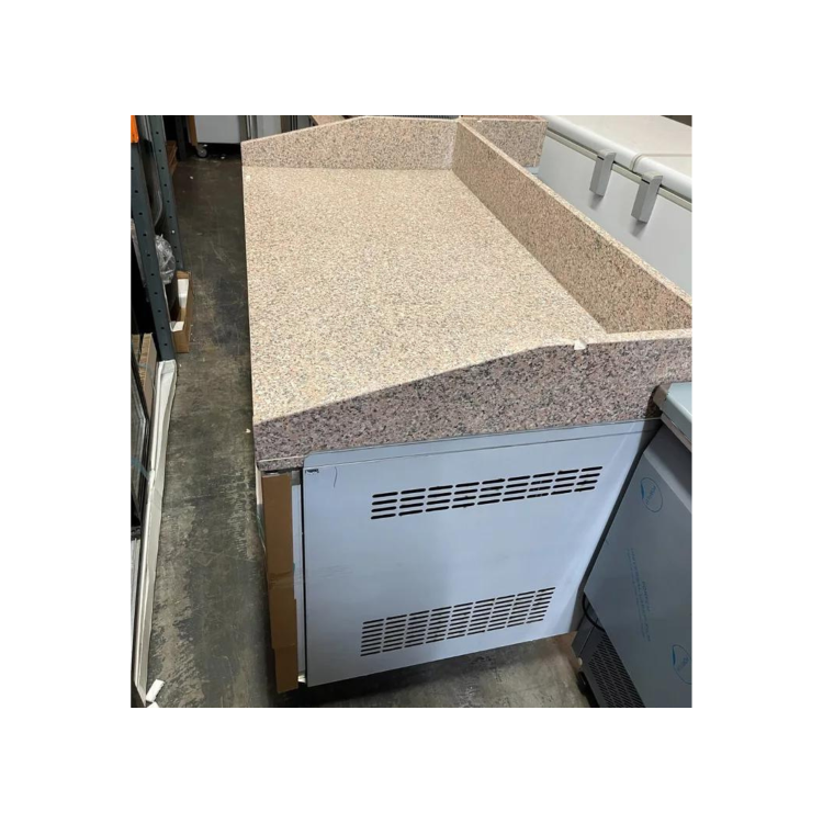Hamoki PZ2600 - 2 Door Refrigerated Pizza Prep Counter with Granite Worktop and Fitted Castors - 800mm Deep - 380ltr Gross Volume 