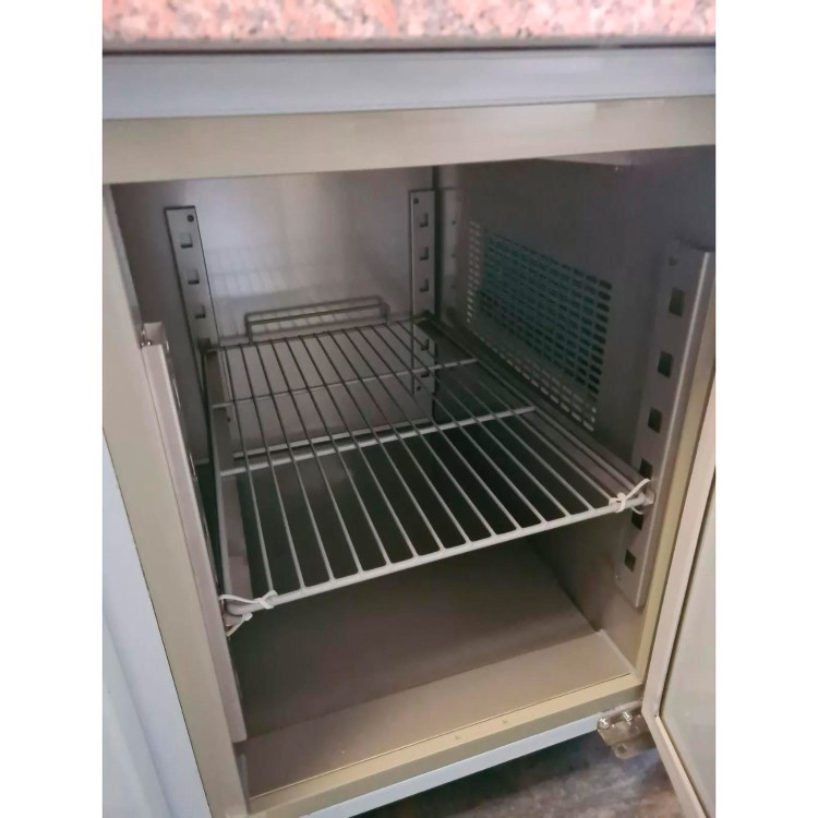 Hamoki PZ3600 - 3 Door Refrigerated Pizza Prep Counter with Granite Worktop and Fitted Castors - 800mm Deep - 485ltr Gross Volume