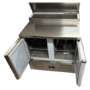 Hamoki PS200 2 Door Refrigerated Pizza Prep -  Saladette Counter - 5 x GN1/6 Gastronorm Well And Lid - Stainless Steel 215ltr