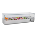 Hamoki VRX1400/330 - 1400mm Wide Refrigerated Topping Unit With Glass Surround - 6 x 1/4GN - 37ltr