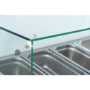 Hamoki VRX1400/330 - 1400mm Wide Refrigerated Topping Unit With Glass Surround - 6 x 1/4GN - 37ltr