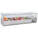 Hamoki VRX1500/380 - 1500mm Wide Refrigerated Topping Unit With Glass Surround - 5 x 1/3GN + 1 x 1/2GN - 54ltr