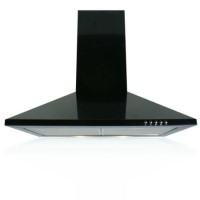 GRADE A2 - Light cosmetic damage - ElectriQ eIQCHCHIMBB60 60cm Traditional Chimney Cooker Hood Satin Black