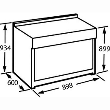 CDA 90cm Gas Range Cooker With Free Curved Glass Chimney Hood - Stainless Steel