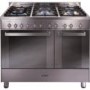 CDA 90cm Gas Range Cooker With Free Curved Glass Chimney Hood - Stainless Steel