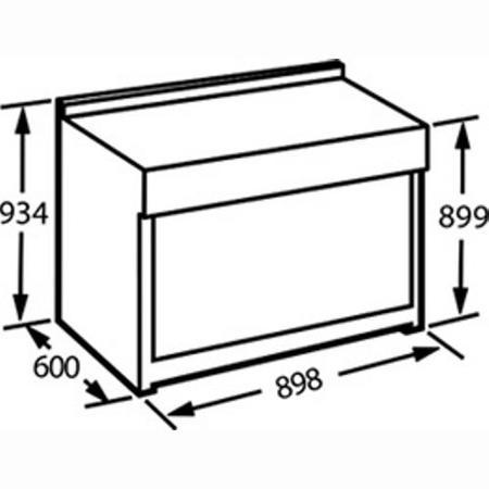 CDA 90cm Dual Fuel Range Cooker With Free Curved Glass Chimney Hood - Black