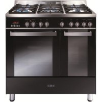 CDA RC9020BL 90cm Twin Cavity Dual Fuel Range Cooker