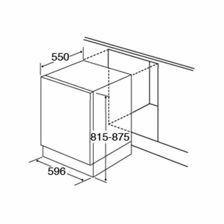 GRADE A2 - CDA WC370IN Intelligent 12 Place Fully Integrated Dishwasher