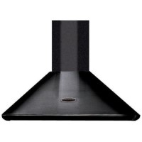 Rangemaster 70cm Chimney Hood in Black and Brass