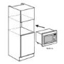 GRADE A3 - Heavy cosmetic damage - ElectrIQ EIQMOCBI25 25L Frameless Built-in digital combi Microwav