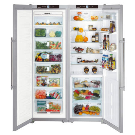 GRADE A2 - Minor Cosmetic Damage - Liebherr SBSES7253 NoFrost BioFresh Side By Side Fridge Freezer