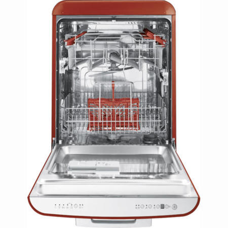 GRADE A3 - Moderate Cosmetic Damage - Smeg 60cm 50s Style Freestanding Dishwasher