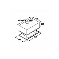 CDA CCA5W 525mm wide Canopy Hood
