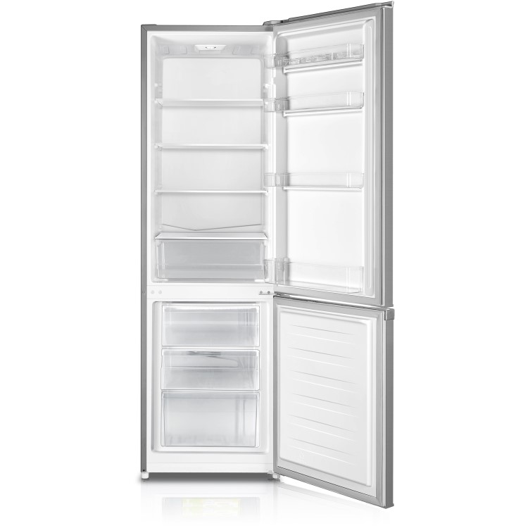 Fridgemaster MC55264AS 264 Litre Freestanding Fridge Freezer 70/30 Split A+ Energy Rating 55.4cm Wide - Silver