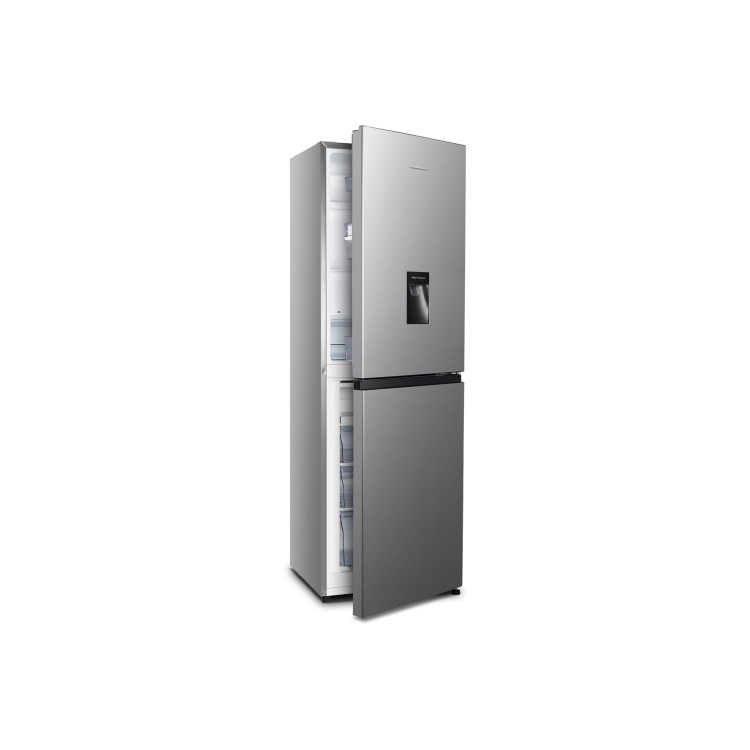Fridgemaster MC55240MDS 240 Litre Freestanding Fridge Freezer 50/50 Split  55cm Wide - Silver