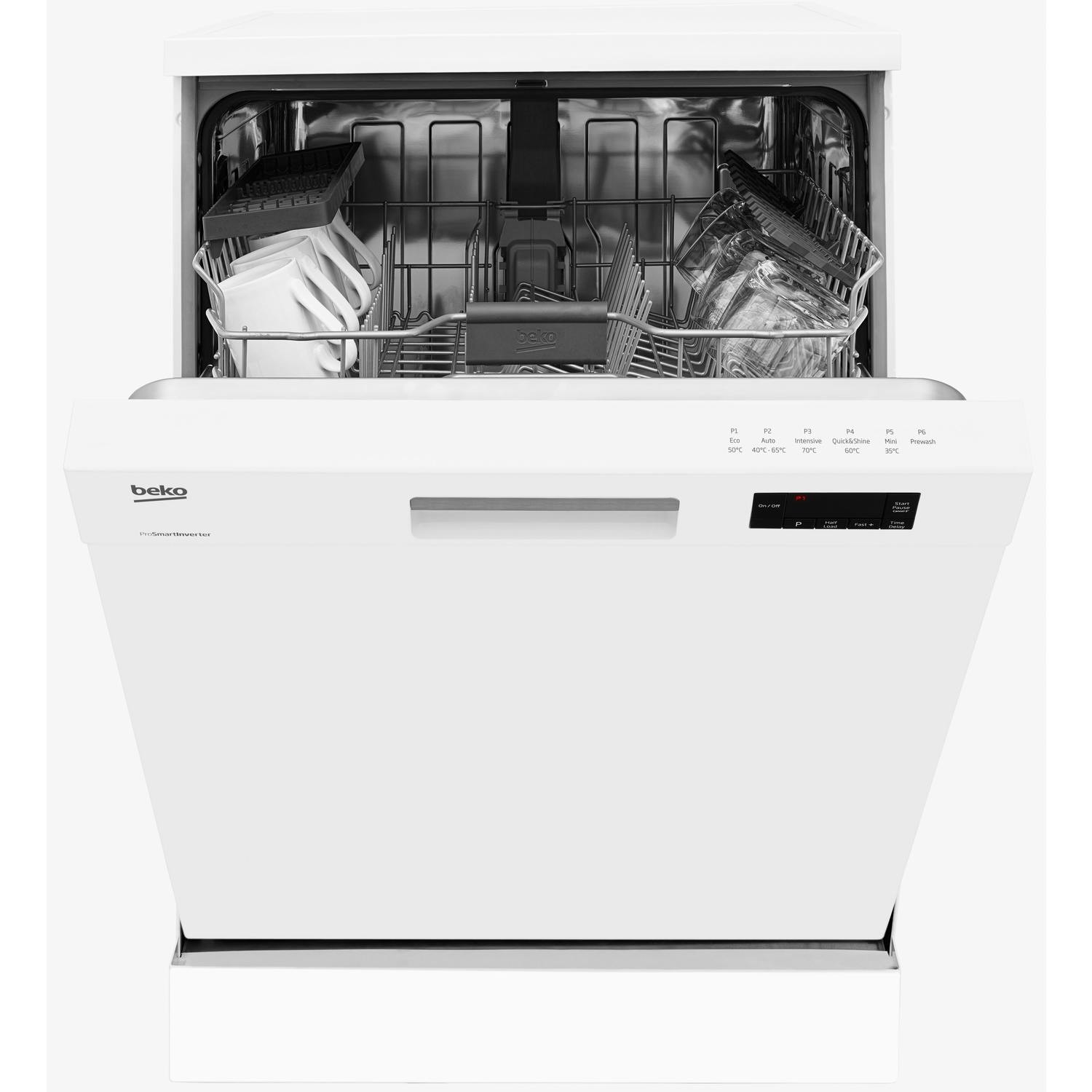 Beko dfn16420w sale standard dishwasher