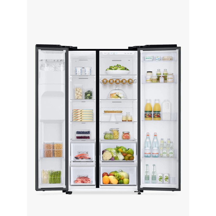 Refurbished Samsung RS8000 RS68N8230B1 Freestanding 617 Litre 65/35 Frost Free American Fridge Freezer Black