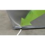 GRADE A3 - Heavy cosmetic damage - Neff D4672X0GB 60cm wide Telescopic Cooker Hood Silver Metallic