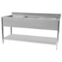 STSK-166R Hamoki 1600mm Wide Double Bowl Stainless Steel Sink With Right Hand Drainer 600mm Deep