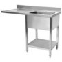 Hamoki STSD-126L Stainless Steel Dishwasher Sink 1200mm Wide x 600mm Deep - Single Bowl Left Hand Drainer