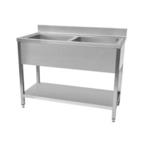 Hamoki Heavy Duty Double Bowl Stainless Steel Sink - 1000mm Wide 700mm Deep