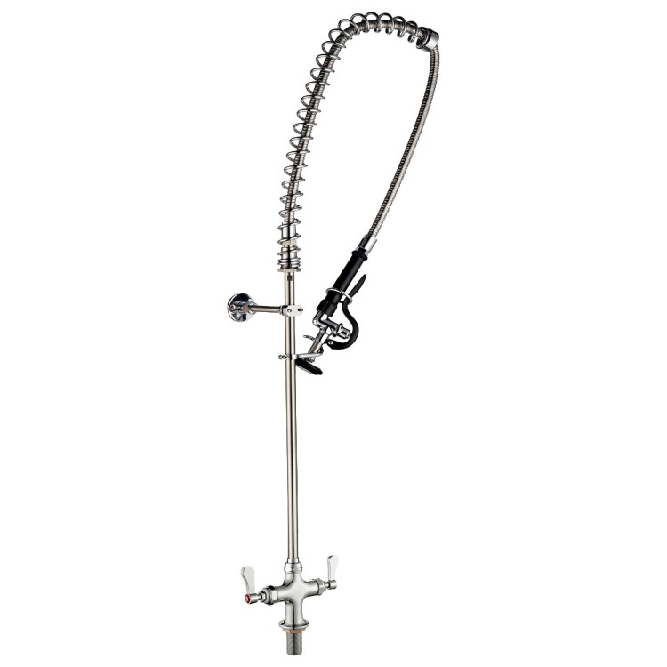 Hamoki Commercial Pre-Rinse Spray Tap With Double Inlet. Deck Mounted. DF9920D-1