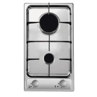 Candy CDG32/1SPX 29cm Two Burner Domino Gas Hob Stainless Steel