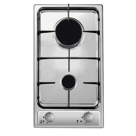 Candy CDG32/1SPX 29cm Two Burner Domino Gas Hob Stainless Steel