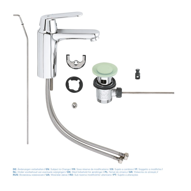 Grohe Eurosmart Cosmopolitan Basin Mixer Tap with Waste