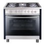 GRADE A2 - Matrix MR111SS Single Oven Multifunction 90cm Dual Fuel Range Cooker - Stainless Steel