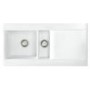 Astracast LS15WHHOMESK Liscio 1.5 Bowl Reversible Drainer Ceramic Sink in Gloss White