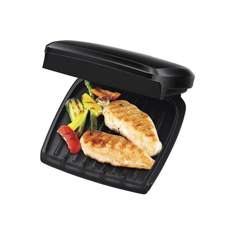 George Foreman 23410GF Compact 3 Portion Grill - Black